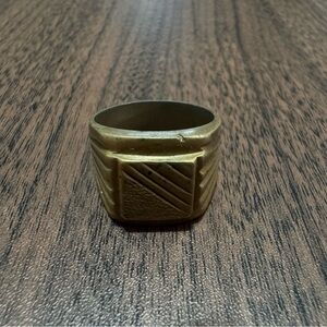 Men's Gold Toned Fashion Ring, Gold Plated - 18k Jewelry